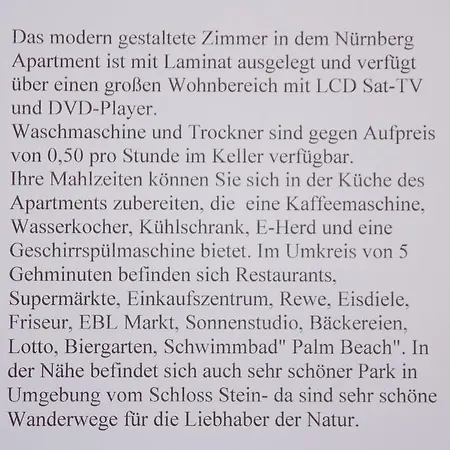 Nuernberg Apartment Нюрнберг