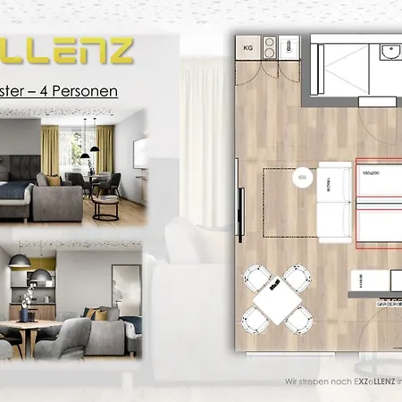 Apartman Xzllenz Traum Studio-apartment, Frei-parken, U-bahn, Kueche