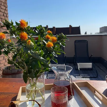Apartment Designer Penthouse In St Johannes, Toller Ausblick Ueber Den Daechern Nuernbergs