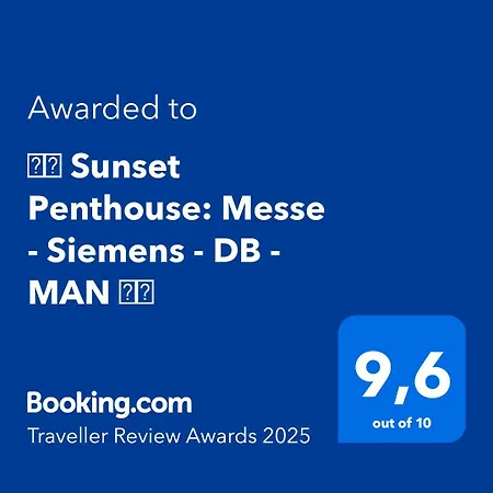 Apartman ⸨⸩ Sunset Penthouse: Messe - Siemens - Db - Man ⸨⸩