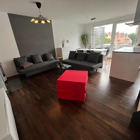 Penthouse-wohnung - Balkon - Dachterrasse - Zentrum Apartment Nürnberg