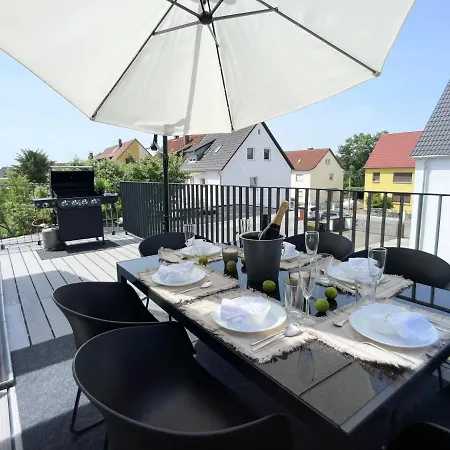 M-style 04 Mit Balkon Und Gasgrill, 24h Self-check-in, Free Parking, Netflix Appartamento Norimberga