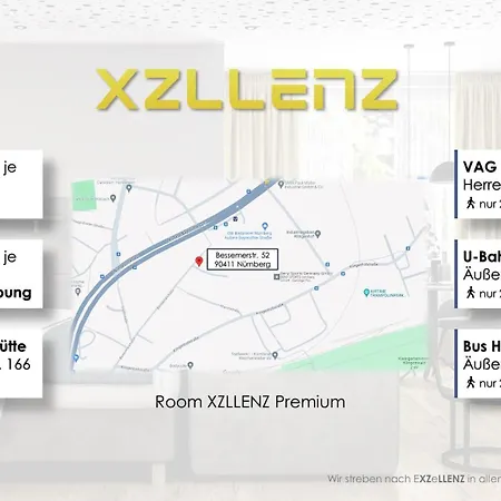 Apartment Xzllenz Traum Studio-apartment, Frei-parken, U-bahn, Kueche Nürnberg