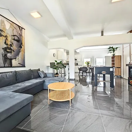 Apartment Loft Fuer Bis Zu 12, Whirlpool, Infrarotsauna, Arcade-spiele, Tischfussball, Wii Nuremberg