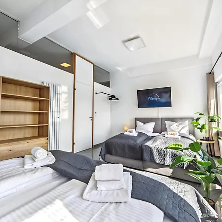 Loft Fuer Bis Zu 12, Whirlpool, Infrarotsauna, Arcade-spiele, Tischfussball, Wii Nuremberg